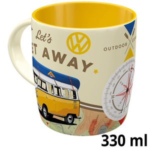 Produktbild für Kaffeebecher Nostalgic-Art VW Bulli Lets get away