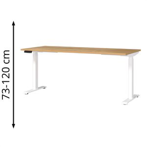 Produktbild für Schreibtisch Germania Mailand, 7909-242, eiche / weiß