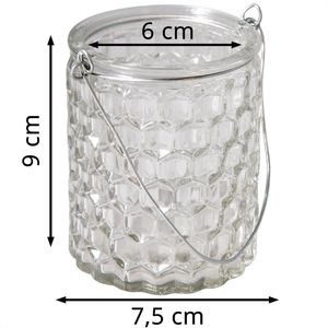 Produktbild für Windlicht Rayher 56932000, Wabe, Teelichthalter