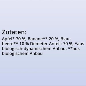 Produktbild für Fruchtpüree MOGLi Blaubeere Quetschie,100% Frucht demeter, BIO
