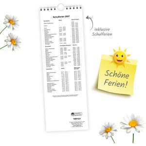 Produktbild für Streifenkalender Trötsch 2027802, Blumen