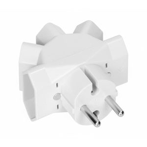 Produktbild für Steckdosenadapter Böttcher-AG weiß