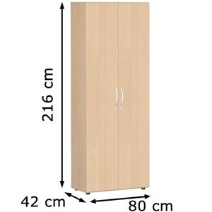 Produktbild für Kleiderschrank Geramöbel Flex, buche