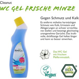 Produktbild für WC-Reiniger AlmaWin Frische Minze, WC Gel
