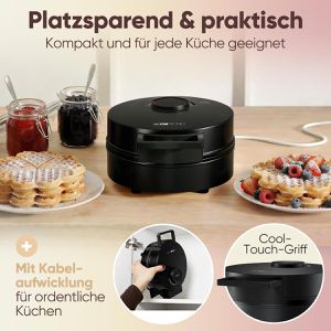Produktbild für Waffeleisen Clatronic WA3832 Waffelautomat, 1200 Watt
