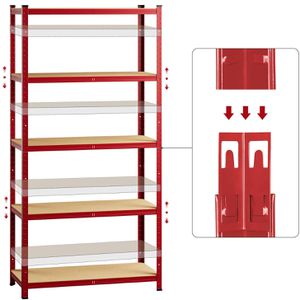 Produktbild für Schwerlastregal Monzana 106198, 5 Holzböden