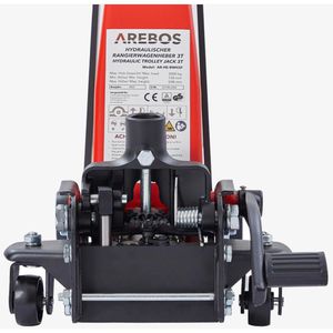 Produktbild für Rangierwagenheber Arebos Set 3-teilig mit Fußpedal