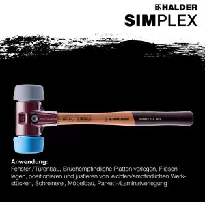 Produktbild für Schonhammer HALDER SIMPLEX, 3013.050, Kopf-Ø 50mm