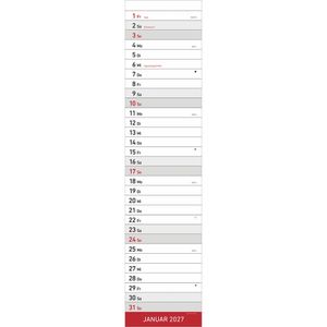 Produktbild für Streifenkalender Alpha 112400, Streifenplaner XL, rot