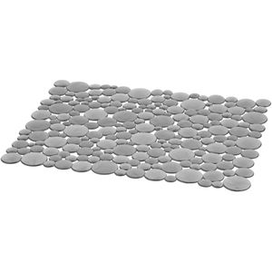 iDesign Spülbeckeneinlage Bubbli, Kunststoff, eckig, grau, 30,5 x 39,5 cm