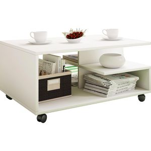 Produktbild für Couchtisch VCM Stango 916989, aus Holz, weiß