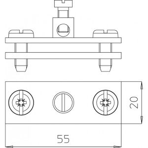 Produktbild für Erdungsklemme OBO 5043107, aus Stahl