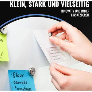 Produktbild für Magnete Poppstar Topfmagnet N35, silber, Neodym Magnet