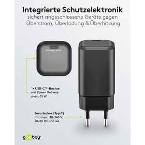Produktbild für USB-Ladegerät Goobay Nano 79155, 65 Watt