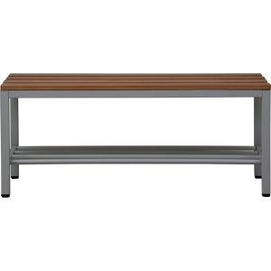 Produktbild für Umkleidebank G-Office SRB/SG, Sitzfläche Holz, 100 cm