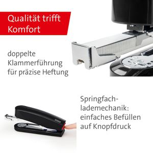 Produktbild für Heftgerät Novus B4, 020-1267, inkl. 200 Heftklammern