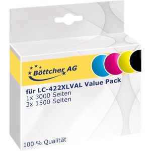 Produktbild für Tinte Böttcher-AG für Brother LC-422XLVAL Value Pack