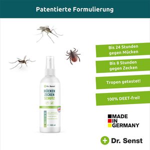 Dr.Senst Mückenspray Mücken Zecken Schutz, gegen Mücken und Zecken