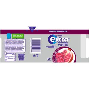 Produktbild für Kaugummis Extra Professional White, Himbeere Granatapfel