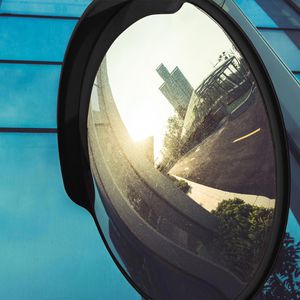 Produktbild für Verkehrsspiegel Relaxdays 10028416, schwarz