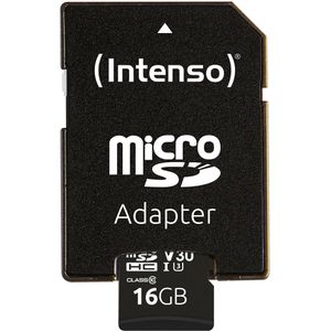 Produktbild für Micro-SD-Karte Intenso Professional 3433470, 16GB