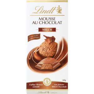 Lindt Tafelschokolade Mousse au Chocolat Milch, 140g