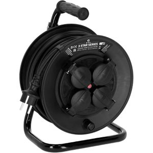 Produktbild für Kabeltrommel Adam-Hall 3 Star CD 25 schwarz, 25m