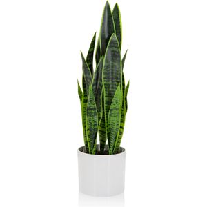 hJh-OFFICE Kunstpflanze SANSEVIERIA, 65 cm, Bogenhanf, im Topf