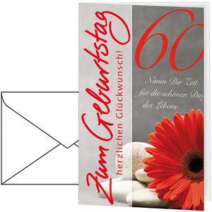 Geburtstagskarten Perleberg 7521560-2, 60 Jahre