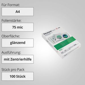 Produktbild für Laminierfolien GBC 3740400, DIN A4