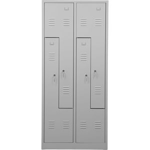 Produktbild für Spind G-Office WRZ/4.1880, Z-Spind, lichtgrau