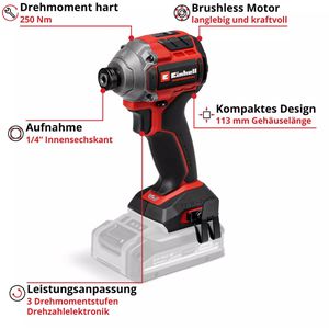 Produktbild für Akku-Schlagschrauber Einhell-Professional TP-CI 18/250-C Li BL