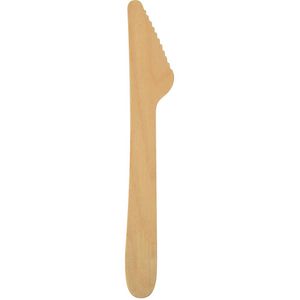 Einwegbesteck Papstar pure 86939, aus Birkenholz