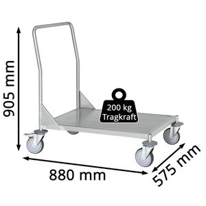 Produktbild für Transportwagen Kongamek KM60360MR, aus Edelstahl