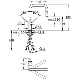 Produktbild für Küchenarmatur GROHE Minta 32322DC2, supersteel