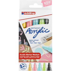 Produktbild für Acrylstifte Edding 5100 Acrylic Pastell Medium