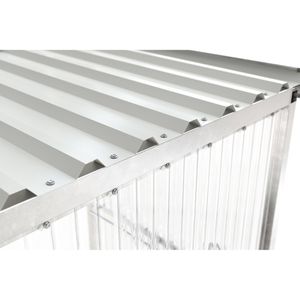 Produktbild für Personenunterstand WSM Jena, silber, aus Metall