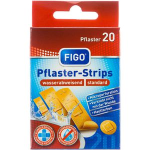 Pflaster Figo Pflaster-Strips, 20 Strips