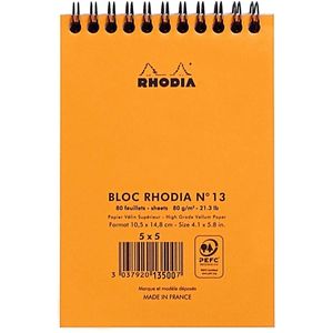 Produktbild für Notizblock Rhodia 13500C, orange, A6