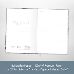 Produktbild für Notizbuch paper&amp;you Grey Marble, 6613-1, Karton Softcover