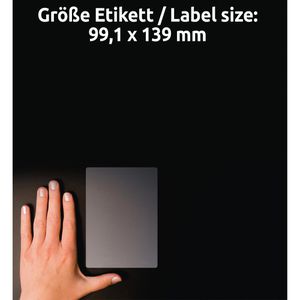 Produktbild für Folienetiketten Zweckform L7786-25, transparent