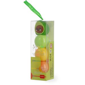 Produktbild für Textmarker Legami 3-in-1 Avocado, 3 Stück