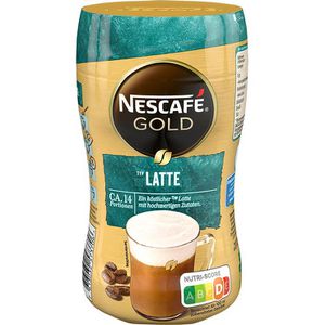 Nescafe Kaffee Gold Latte, löslicher Kaffee, 250g