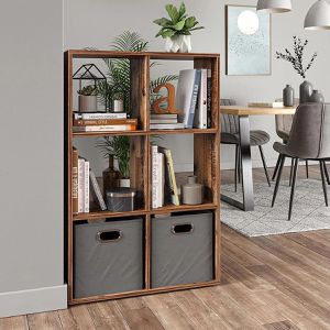 Produktbild für Bücherregal Vicco Karree, dunkelbraun