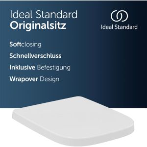 Produktbild für WC-Sitz Ideal-Standard i.Life B T468301, D-Form, Duroplast