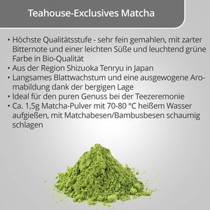 Produktbild für Matcha Teahouse-Exclusives Organic Japan Ceremonial, BIO