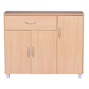 Produktbild für Sideboard Wohnling Jarry WL1.333, aus Holz, buche