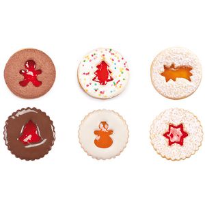 Produktbild für Ausstechformen Tescoma DELICIA Linzer Plätzchen, Weihnachten