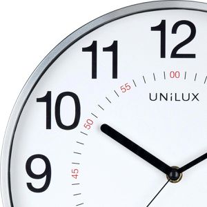 Produktbild für Wanduhr Unilux Aria, Kunststoff, analog, Quarzuhr