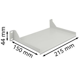 Produktbild für Netzwerkschrank-Fachboden DeLock 66854, 15 cm Einbautiefe